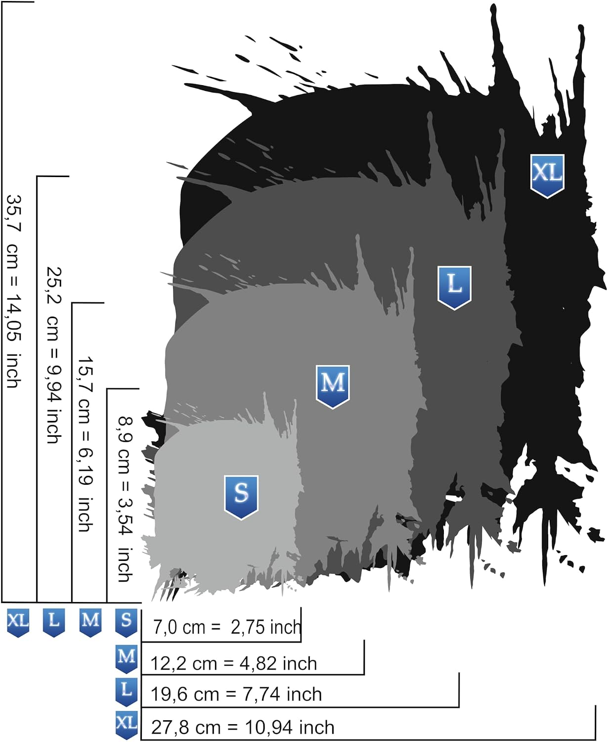 AS-312 Skull Airbrushstencil Step by Step Size S