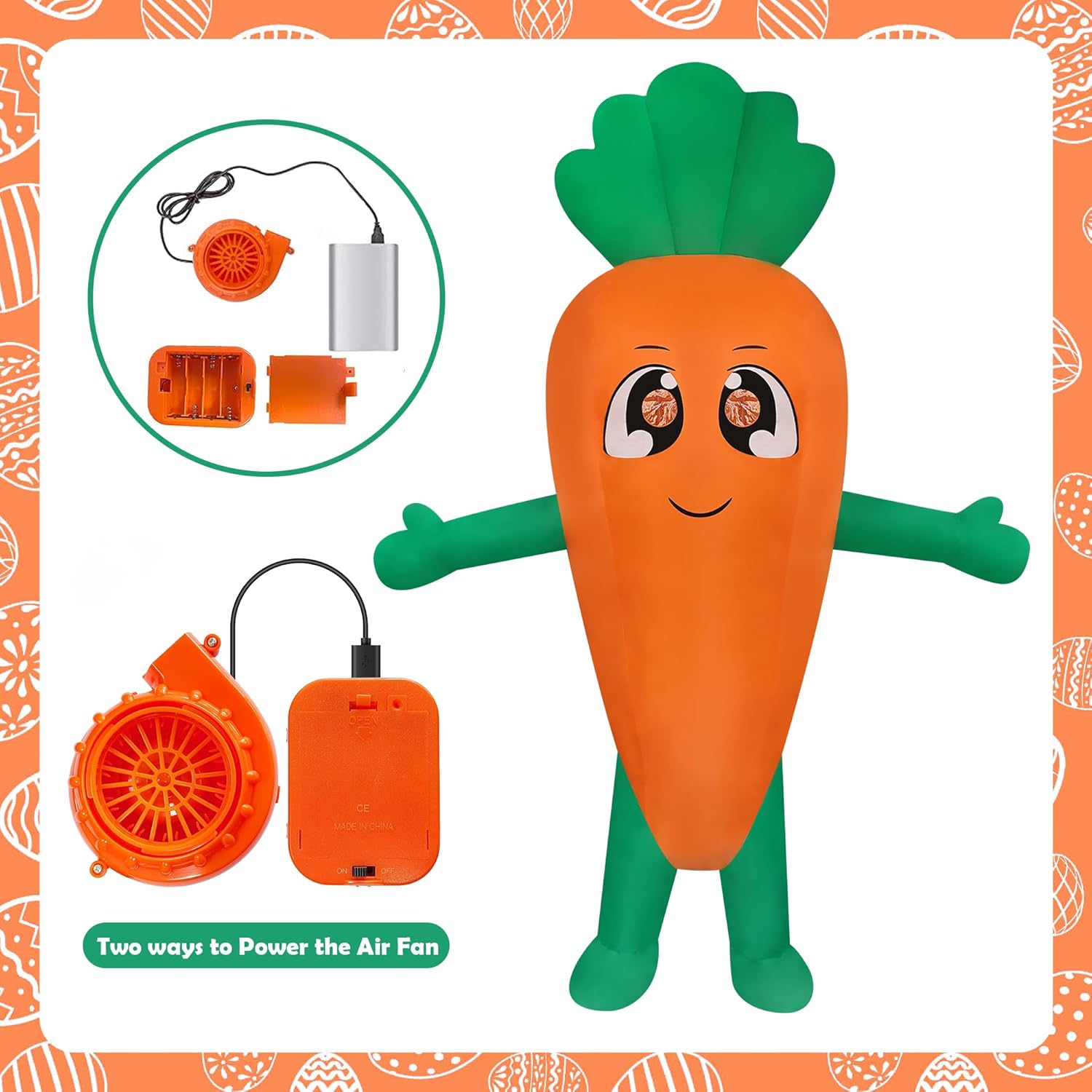 STEPINORLD Funny Inflatable Costume Cosplay Blow Up Costume for Adult/Easter/Halloween/Christmas Party/Parade - Image 6