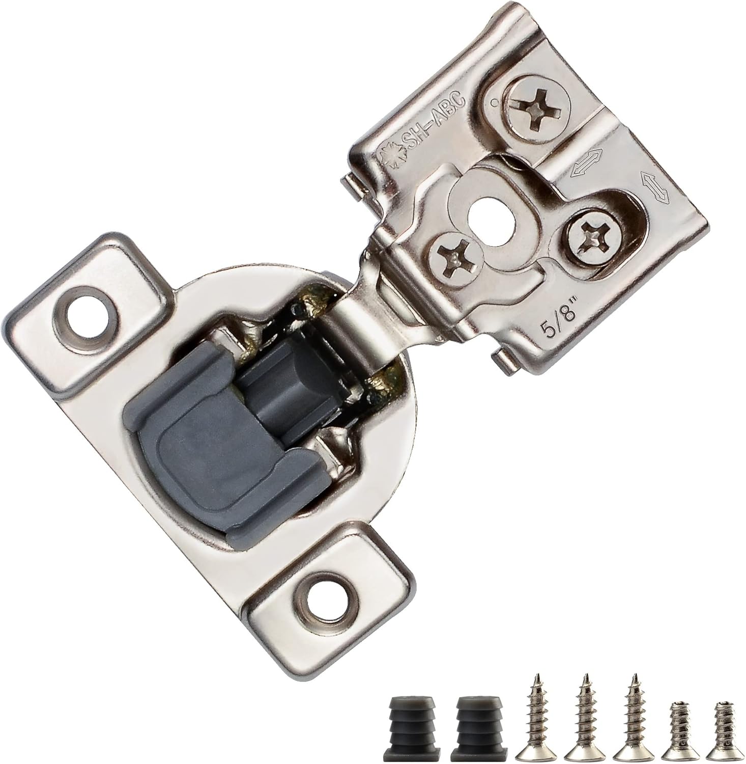 STIANC 10 Pack Soft Close Hinges, 5/8" Overlay Soft Close