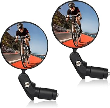 GXGM 2-tlg. Fahrradspiegel Set - Lenkerendenspiegel Links & Rechts