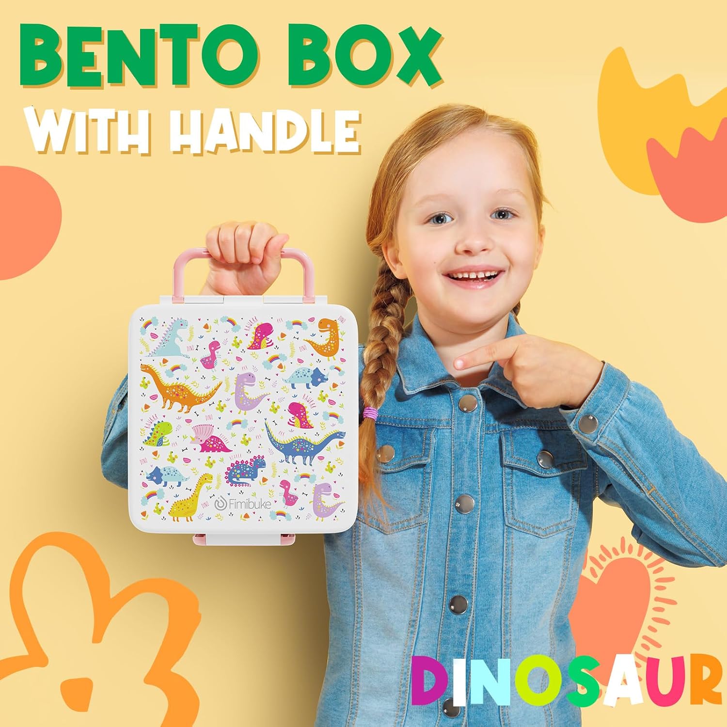 Fimibuke Bento Lunch Box Kids Toddler