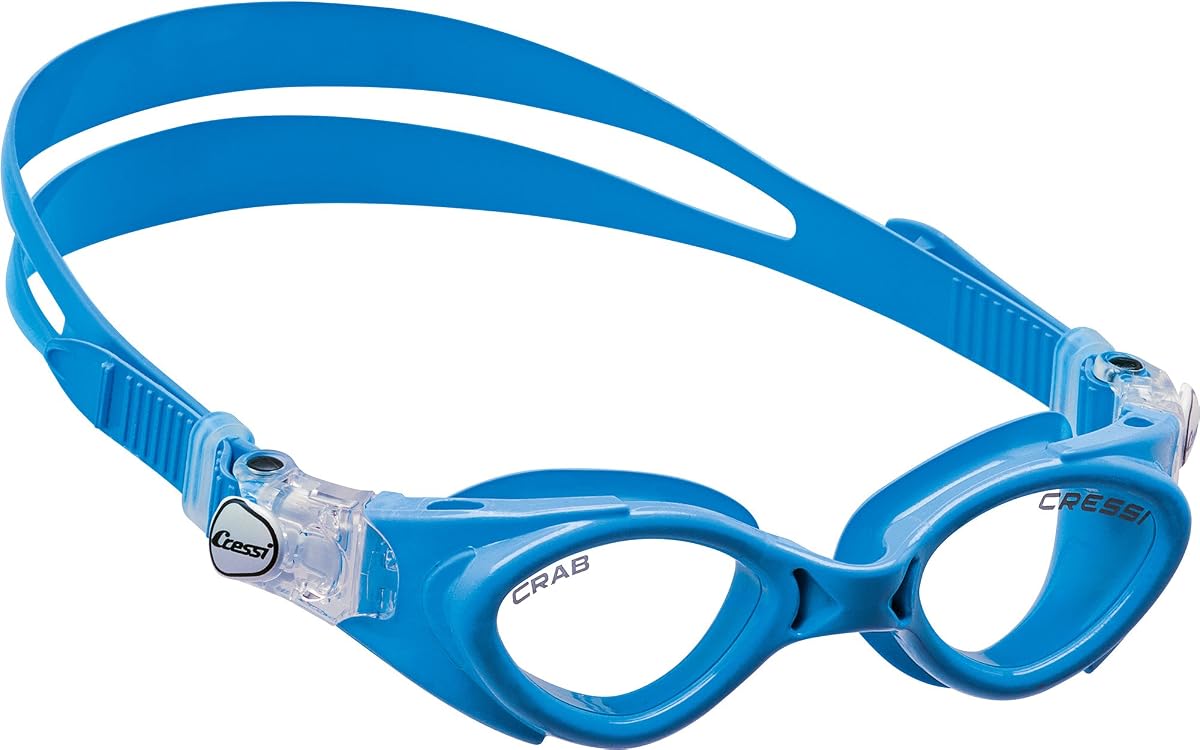 Gafas de natación Cressi Silicone para niños de 3, 4, 5, 6, 7 años | CANGREJO fabricado en Italia por calidad desde 1946