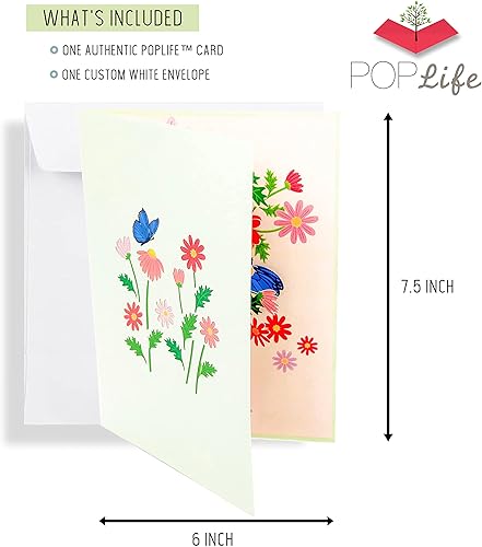 Miniatura 4 de PopLife Tarjeta desplegable 3D de margaritas coloridas con margaritas para el día de la madre, tarjeta de cumpleaños, aniversario, agradecimiento,
