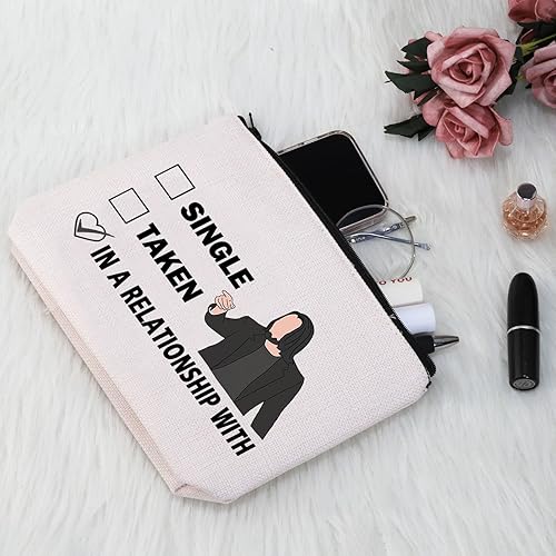 Miniatura 6 de G2TUP Regalo inspirado en K R Fechado K R Bolsa de maquillaje K R Fan Bolsa de cosméticos K R Merch, Blanco