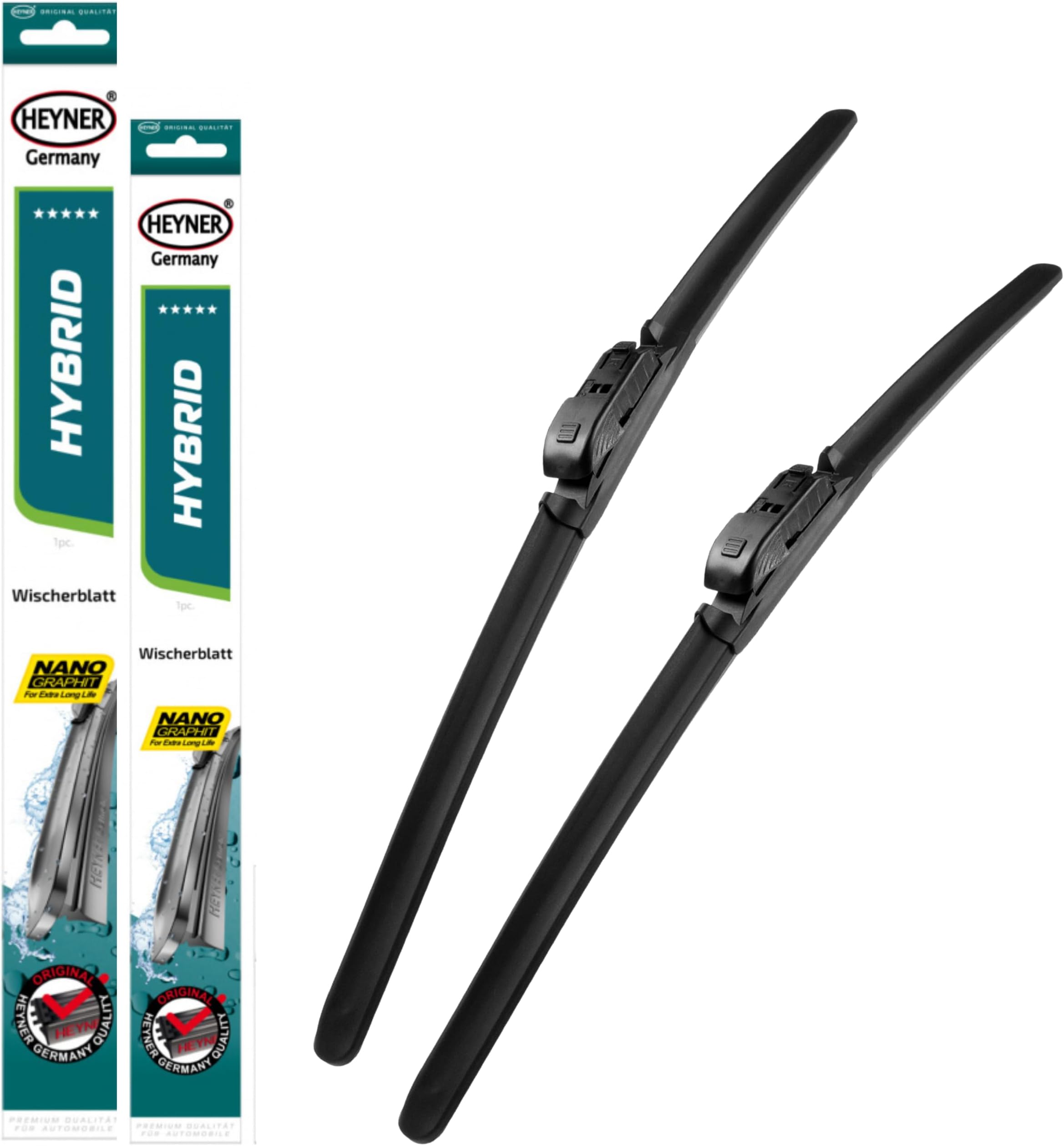 HEYNER Wipers Fits: Skoda Superb Models 2008 To 2015 Hybrid Wiper Blades 24"18" HH2418TL