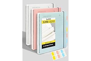 SUNEE 3-Pack Tear Away Notebook