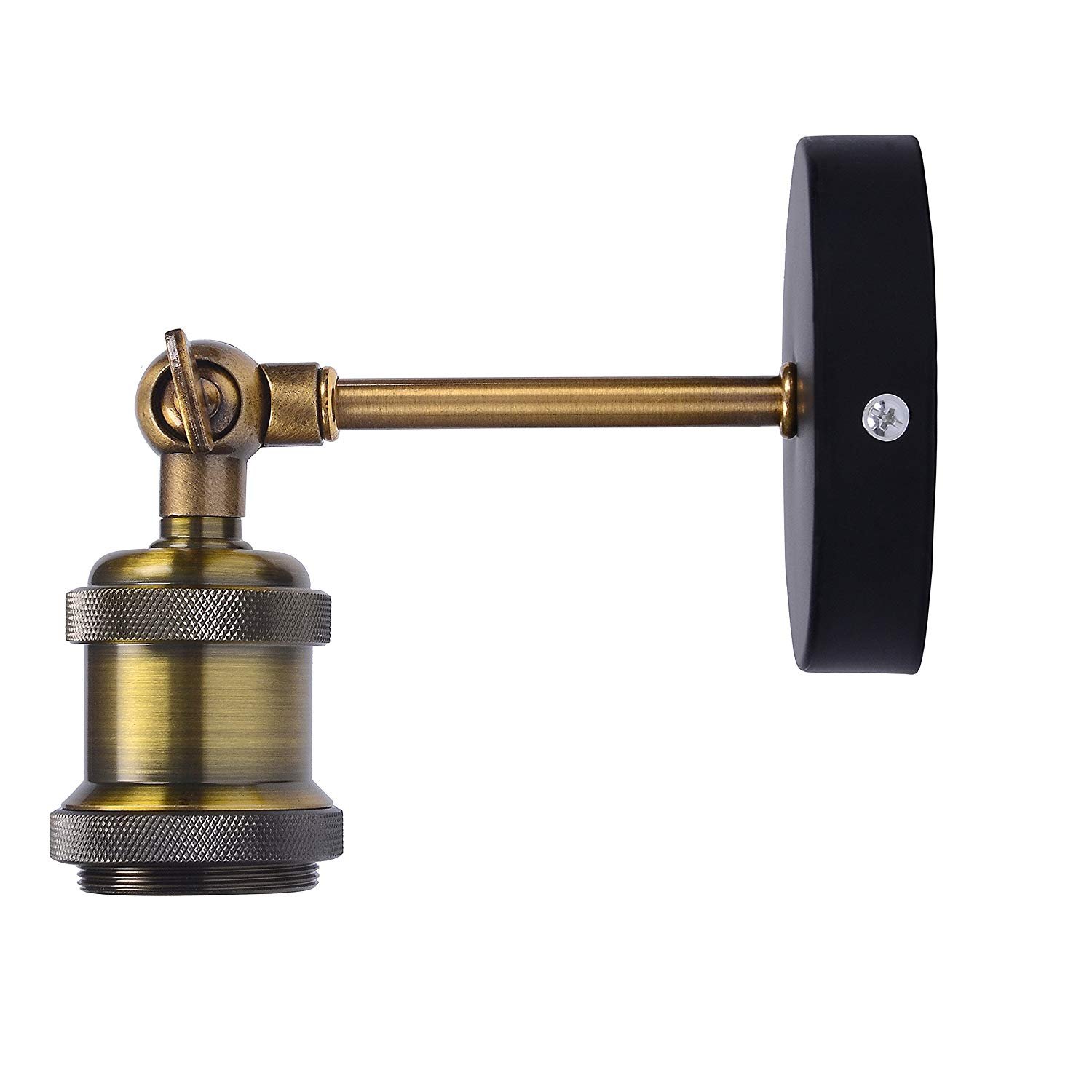 PEQUEÑAS CREVISTAS Vintage Lámpara de pared industrial de latón retro luminaria casquillo E27 para exterior e interior
