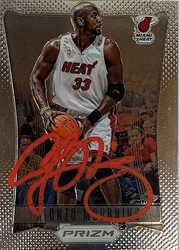 Alonzo Mourning 2012 Panini Prizm Basketball Signed Card #200 Auto JSA COA