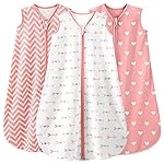 Yoofoss Baby Sleep Sack 6-12 Months Baby Wearable Blanket 100% Organic Cotton 2-Way Zipper TOG 0.5 Toddler Sleeping Sack, Lightweight Sleep Sacks for Babies