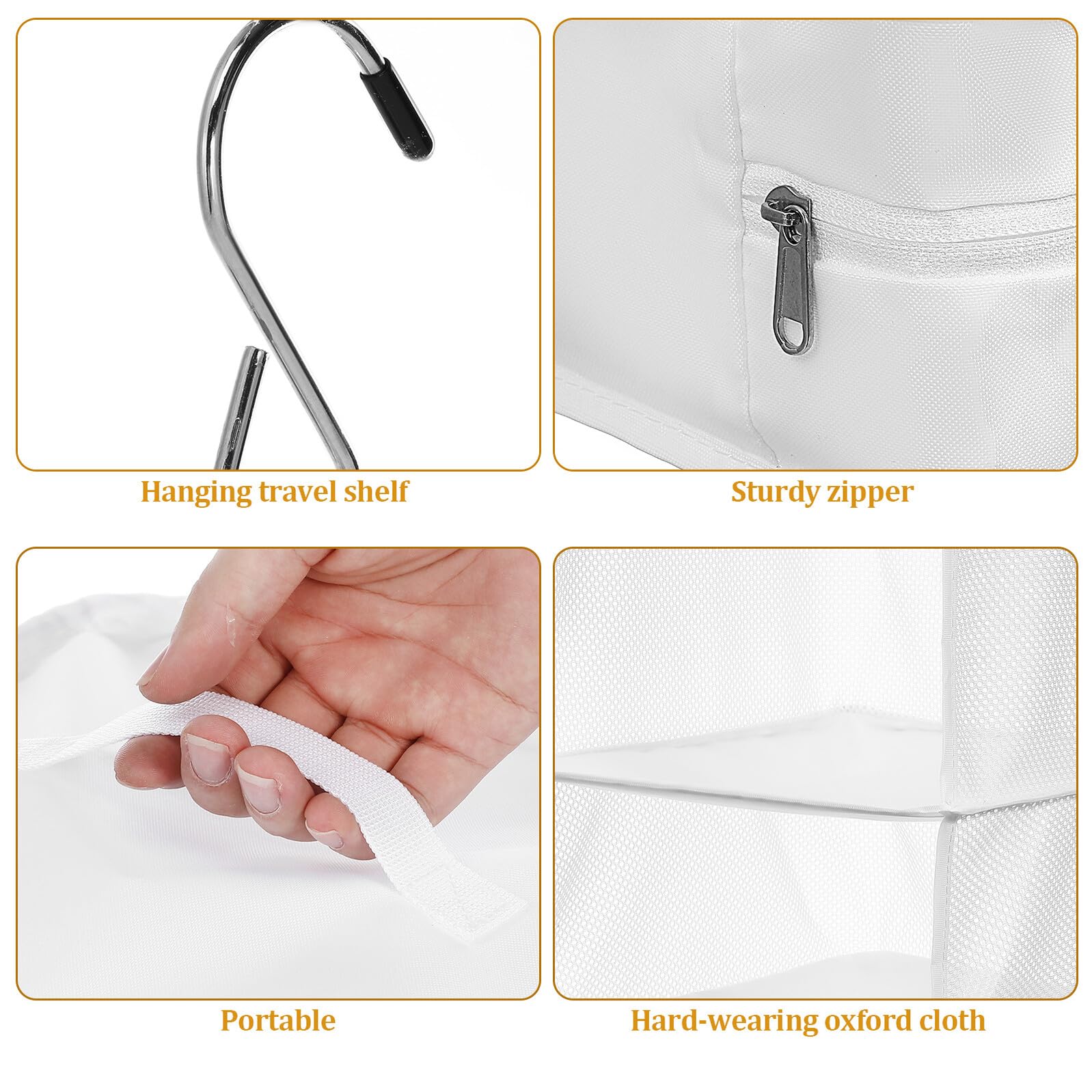 IMIKEYA Organizador Colgante de Ropa de Resistente Tela Oxford Múltiples Compartimentos Bolsa Portátil para Viaje y Armario Almacenamiento Fácil y Compacto
