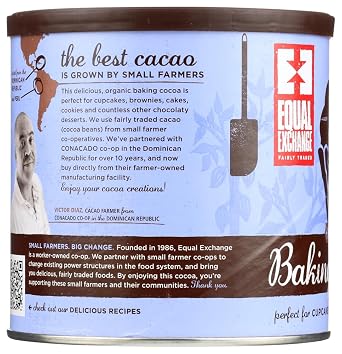 Equal Exchange, Organic Baking Cocoa, 8 oz (224 g)(pack of 2)