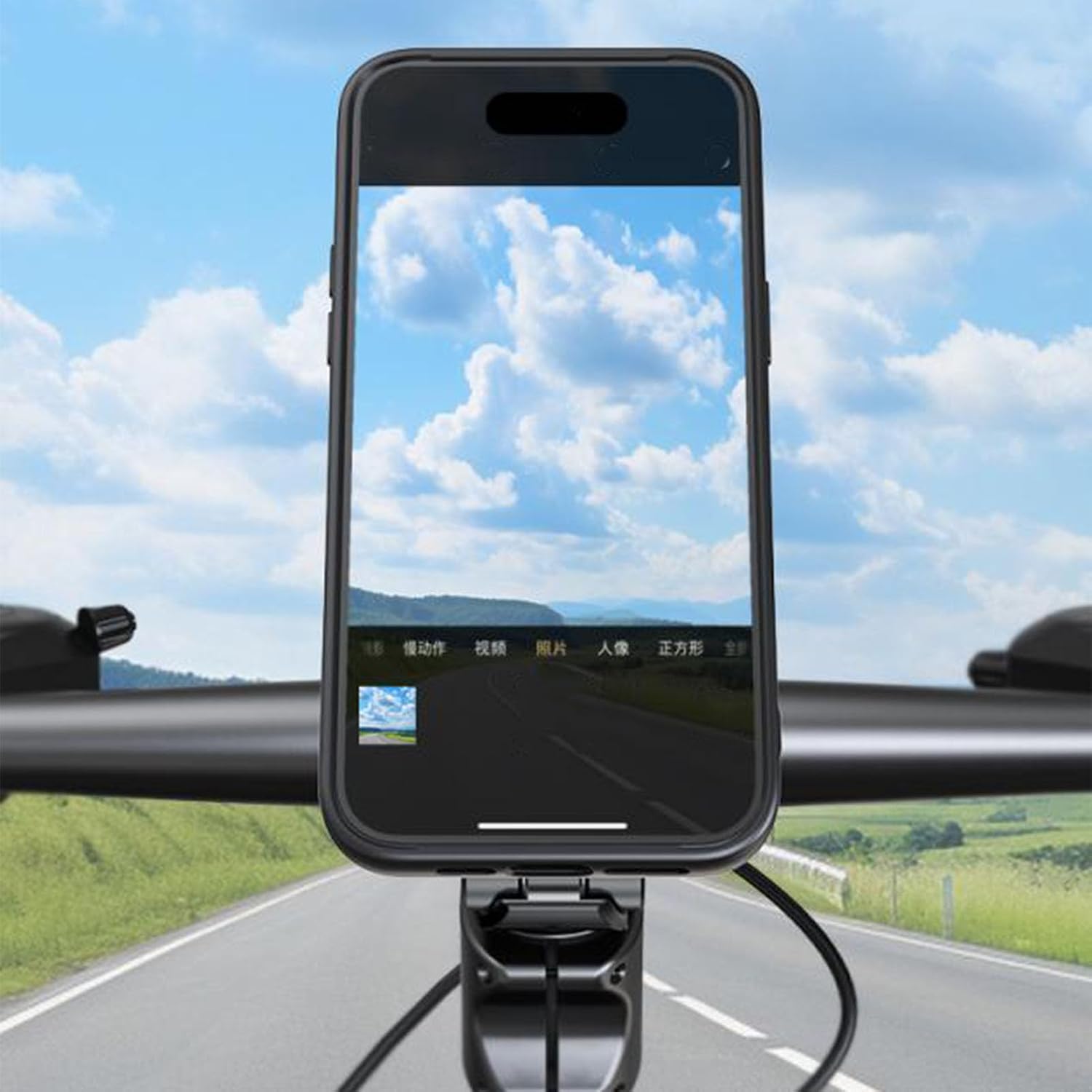 Universal Magnetic Bike Phone Mount Arrow Storage Case Adjustable Holder for Cell Phones Cycling Accessories