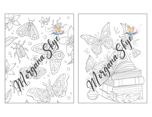 Miniatura 9 de 100 Nature Scenes A Whimsical Coloring Book Featuring 100 Fun and Relaxing Nature Inspired Designs with Cute Animals, Beautiful Flowers, Lovely