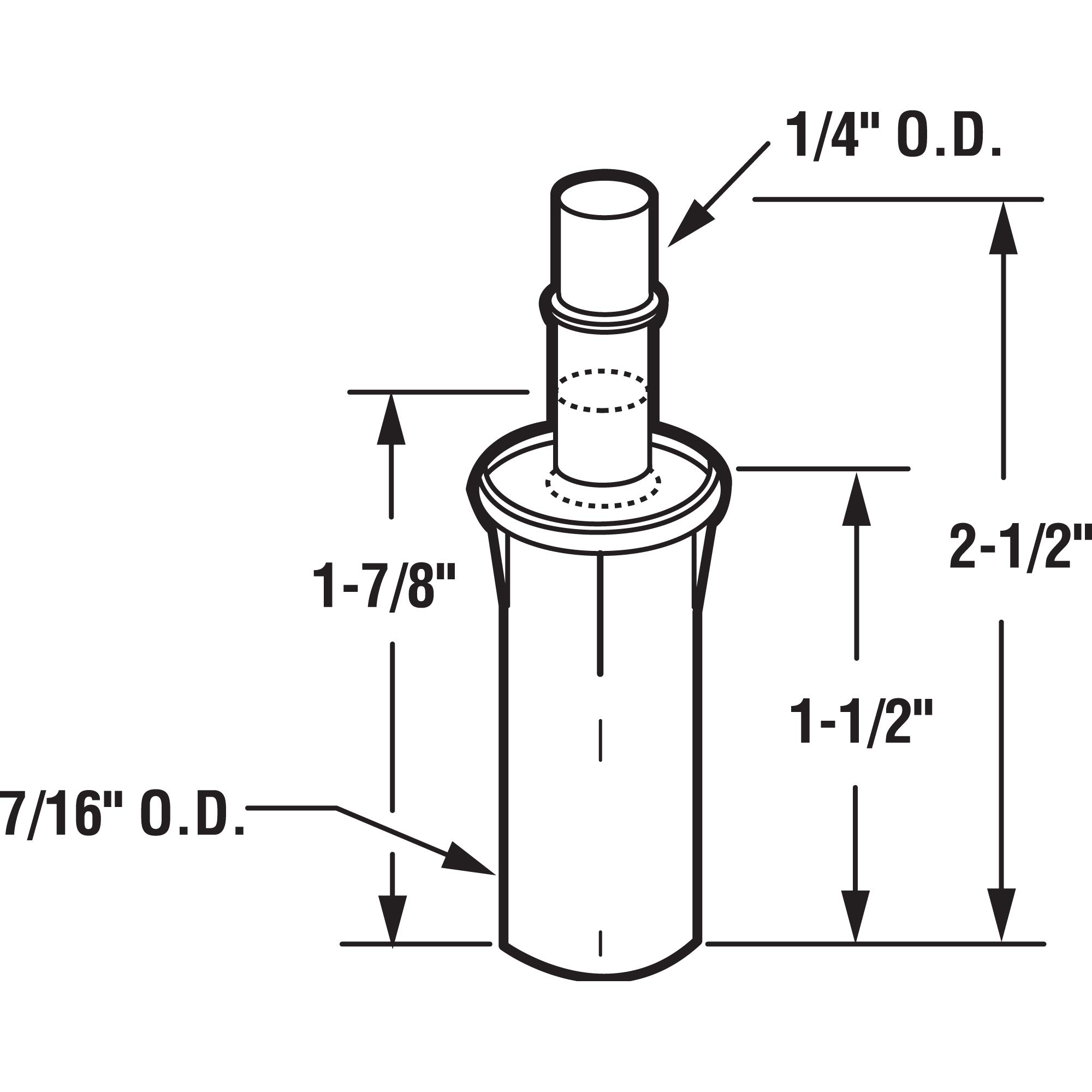 PRIME-LINE MP6583 dwuskładnikowe drzwi górne obrotowe, sprężynowe, nylon, 2 sztuki, białe, 2 szt