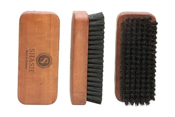 SHASH Since 1869 Hand Made In Germany - The Palm, Natural 100% Natural Boar Bristle Nail Brush - Gently Removes Dirt, Grime for Clean Hands - Exfoliates Skin for Soft, Smooth Texture