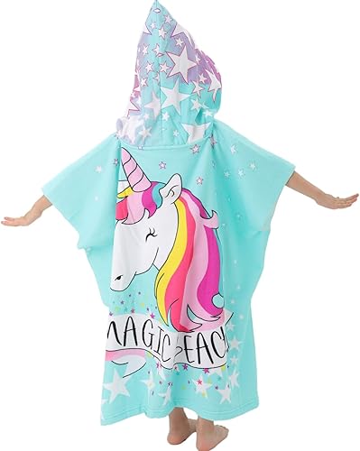 Vista 37 de NovForth Toalla de playa para niños y niñas, toalla de baño con capucha, toalla de piscina para niños pequeños con capucha Dinosaurio