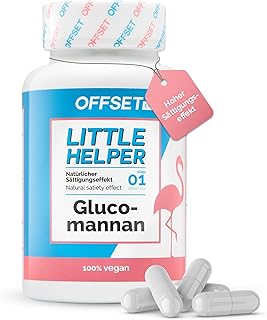 OFFSET Nutrition Appetitzügler Kapseln [mit GLUCOMANNAN] - 90 Stück - aus Japanischen Konjakwurzel - Starke Abnehmtabletten - Für 30 Tage - Ohne Titandioxid