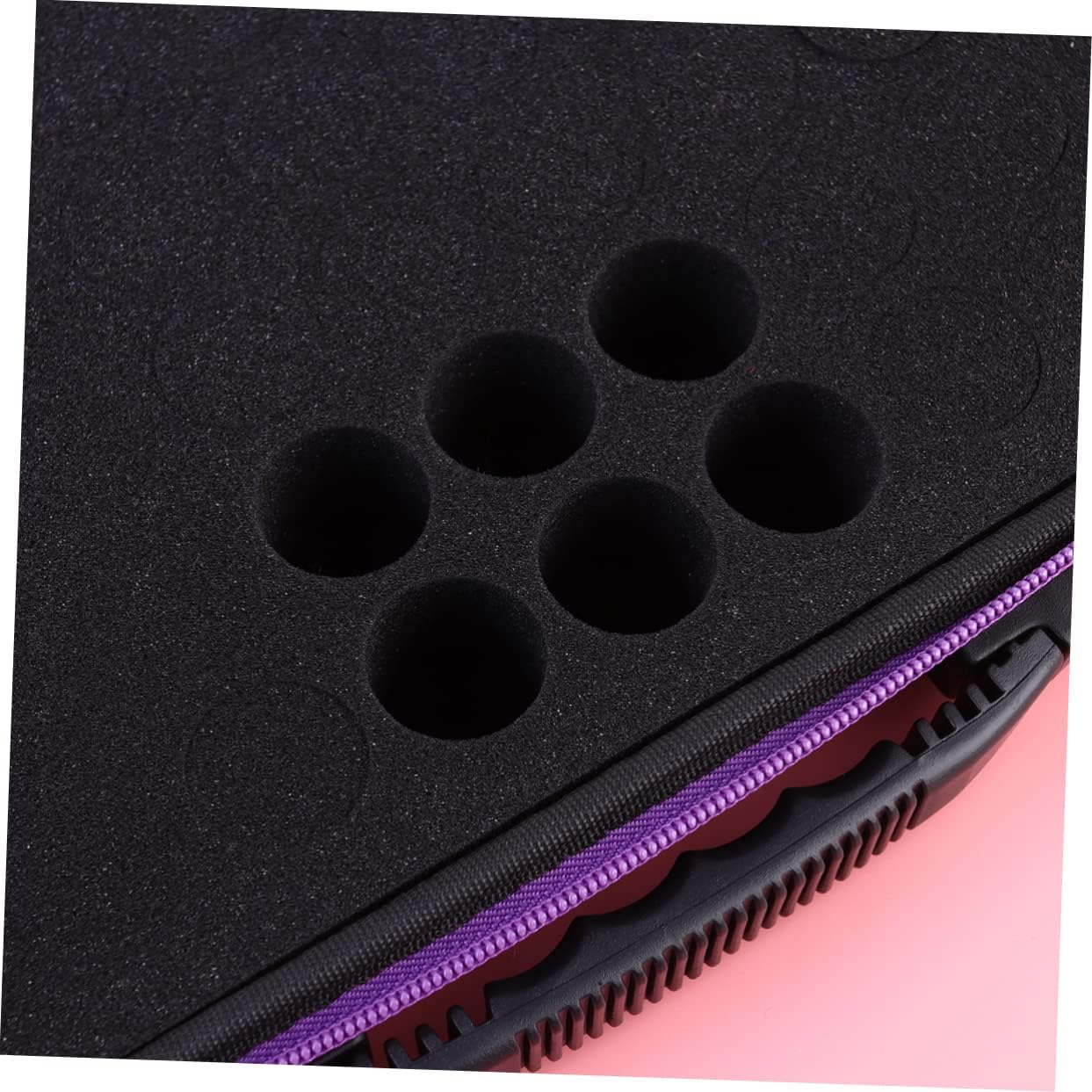 NOLITOY 60grid Storage Bag Portable Organizer Shockproof Design for Travel Zipper Closure Lining