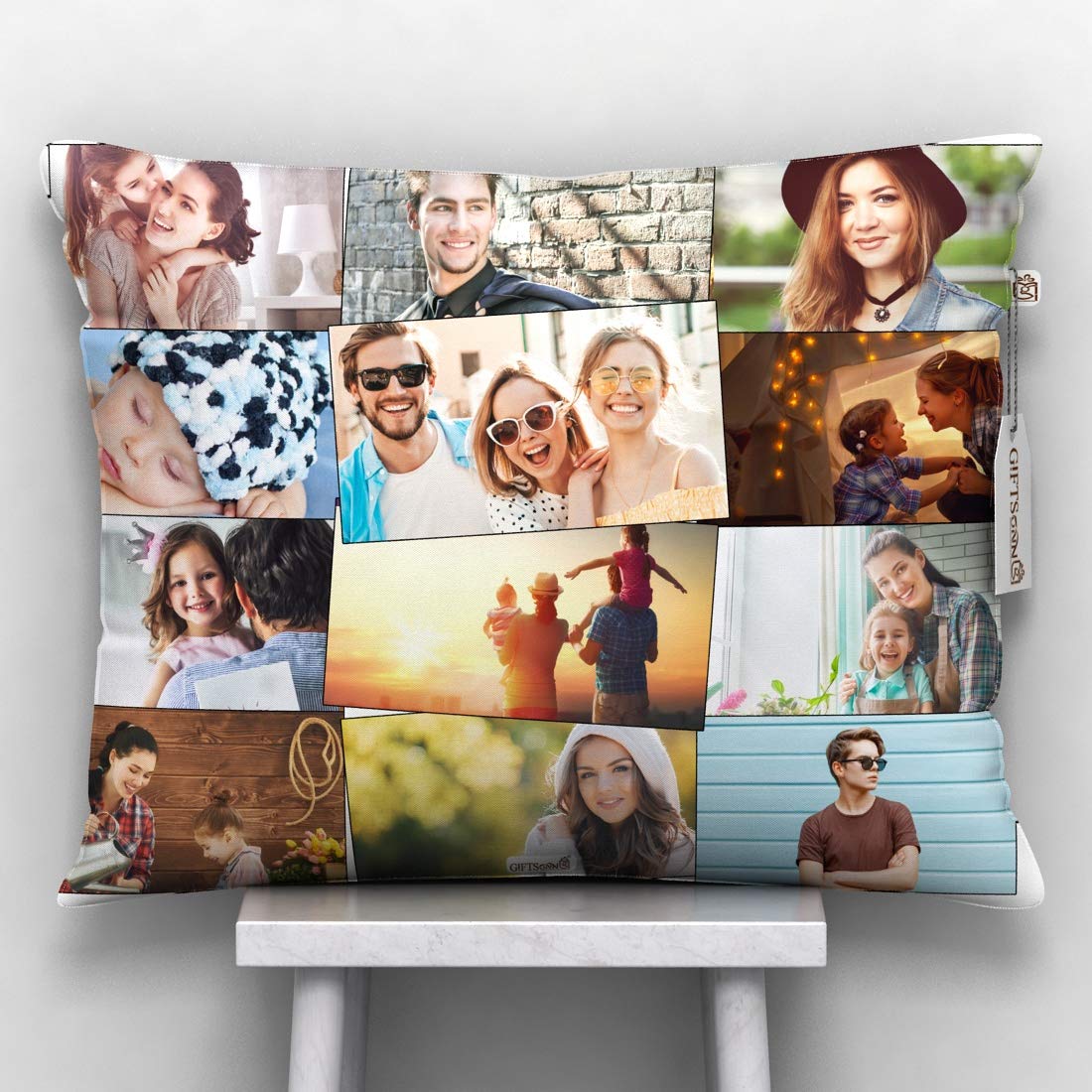 GiftsOnn 9 Photos Personalized Cushion (Collage Pillow, 12"x12") (12x15 - Black Color, Black Color - 12 Photos) (B08KS87P8P) Amazon Price History, Amazon Price Tracker