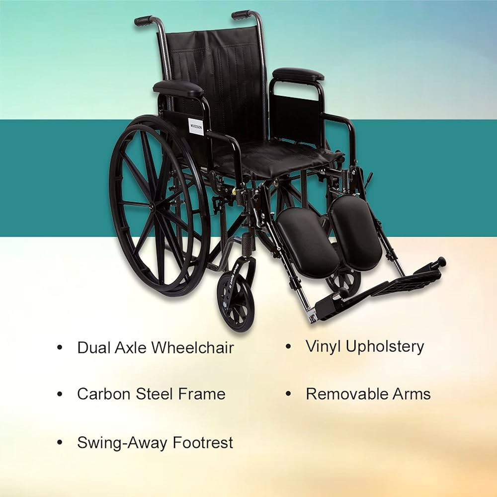 Amazon.com: McKesson Wheelchair, Swing Away Foot Leg Rest