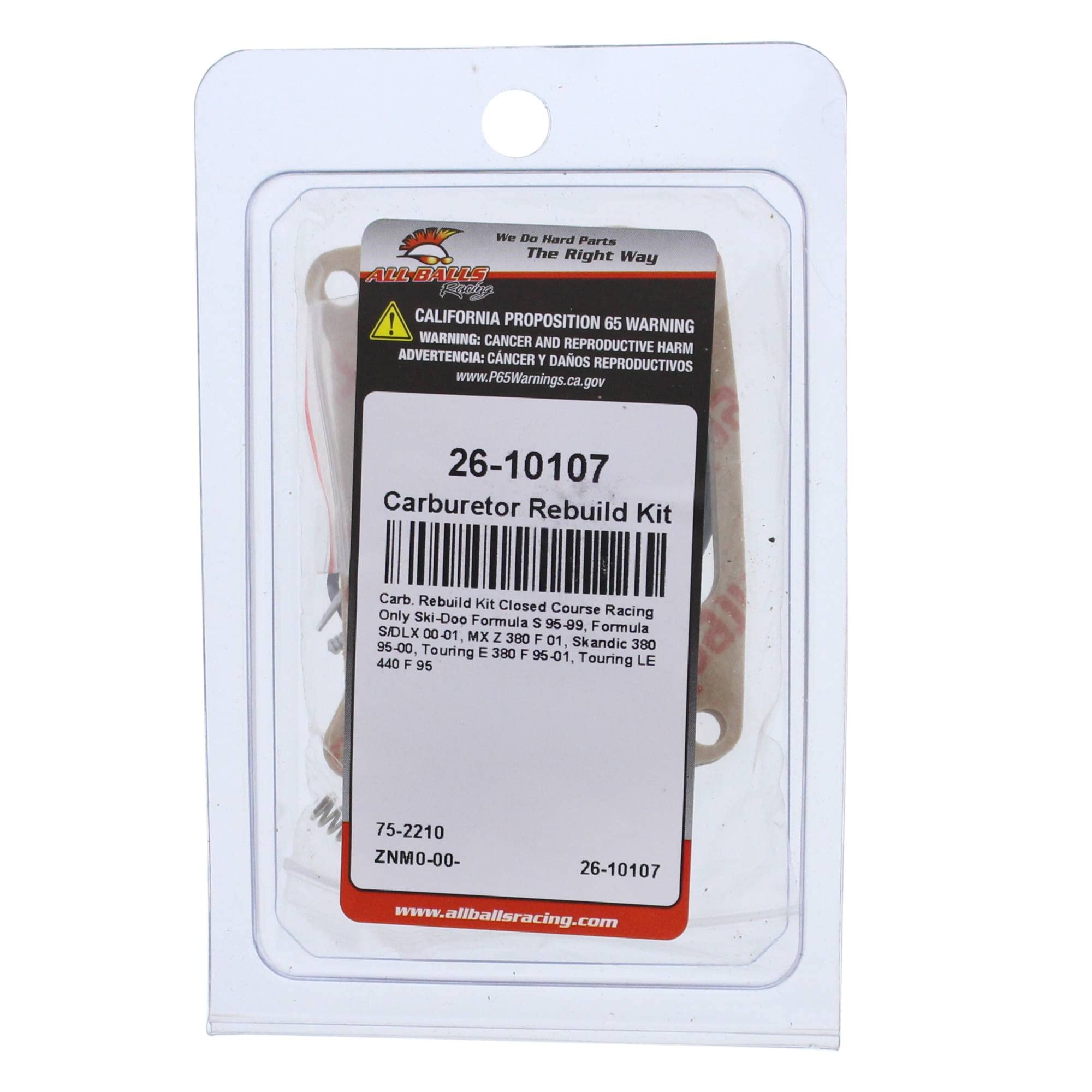 All Balls Racing Carburetor Rebuild Kit 26-10107 Compatible