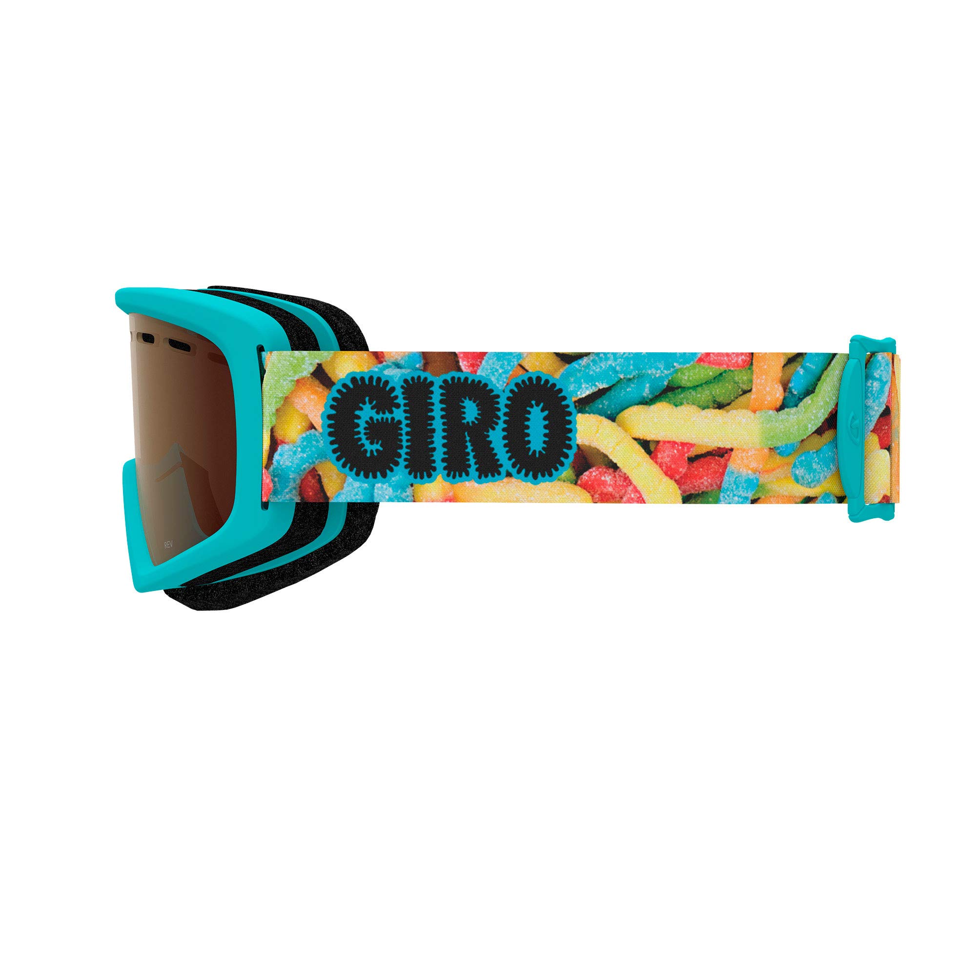 Giro Rev Youth Snow Goggles - Sweet Tooth Strap with Amber Rose Lens (2020)
