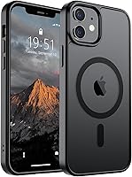 Vista 334 de SUPFINE - Funda magnética para iPhone 13 Pro Max (compatible con MagSafe), (protección contra caídas de grado militar de 10 pies), delgada, Negro