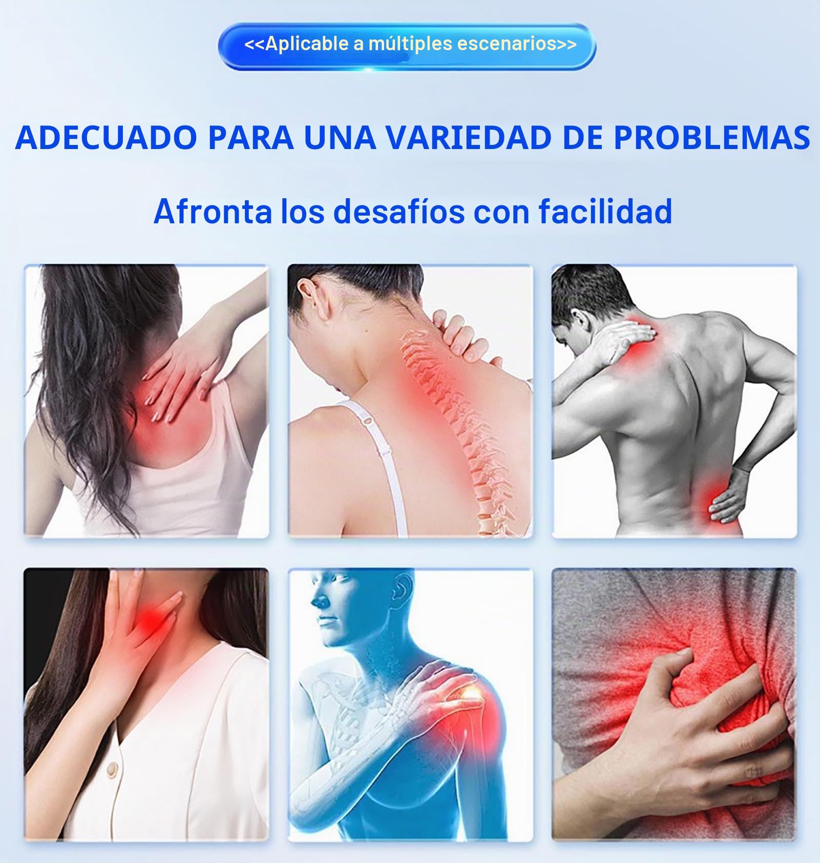 Corrector de Postura Ajustable Pecho y Espalda, fijación de fracturas y rehabilitación de vértebras cervicales, Soporte Cervical torácico con halo, para Diferentes Alturas