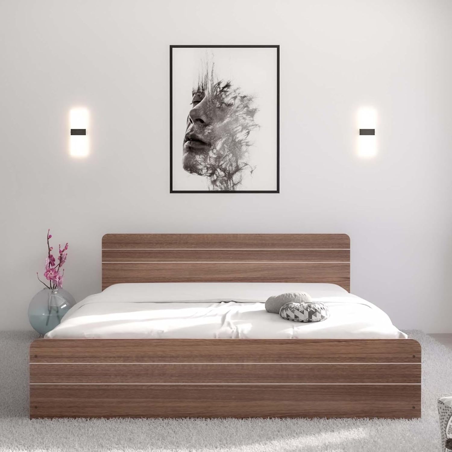 Valancia King Size Engineered Wood Box Bed – Leon Teak Finish | Double Cot | Cosy Cot for Bedroom | Permium Design Storage Bed | 1 Year Warranty Valancia King Size Engineered Wood Box Bed – Leon Teak Finish | Double Cot | Cosy Cot for Bedroom | Permium Design Storage Bed | 1 Year Warranty