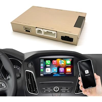 Wireless Carplay Android Auto for Ford 2013-2015 Year with Sync2 System, Wireless Carplay Retrofit Kit Decoder, Support Navigation, Siri, Camera