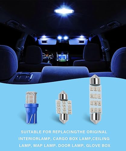 Miniatura 7 de Juego de 24 bombillas LED para automóvil, juego de bombillas LED para automóvil, juego de combinación LED para automóvil, bombillas LED de repuesto