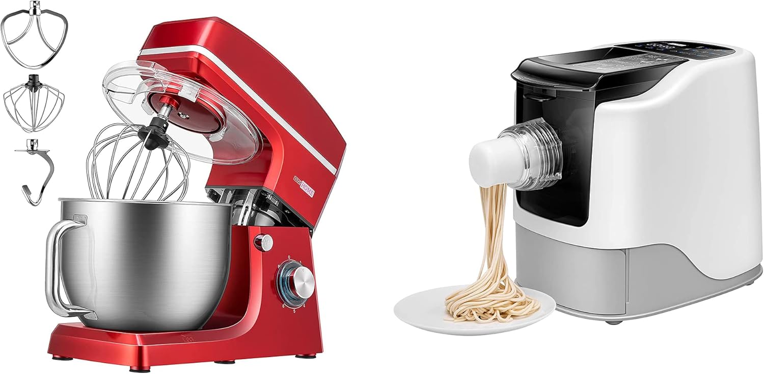 VIVOHOME 7.5 Quart Stand Mixer, 660W 6Speed TiltHead Kitchen Electric Food Mixer