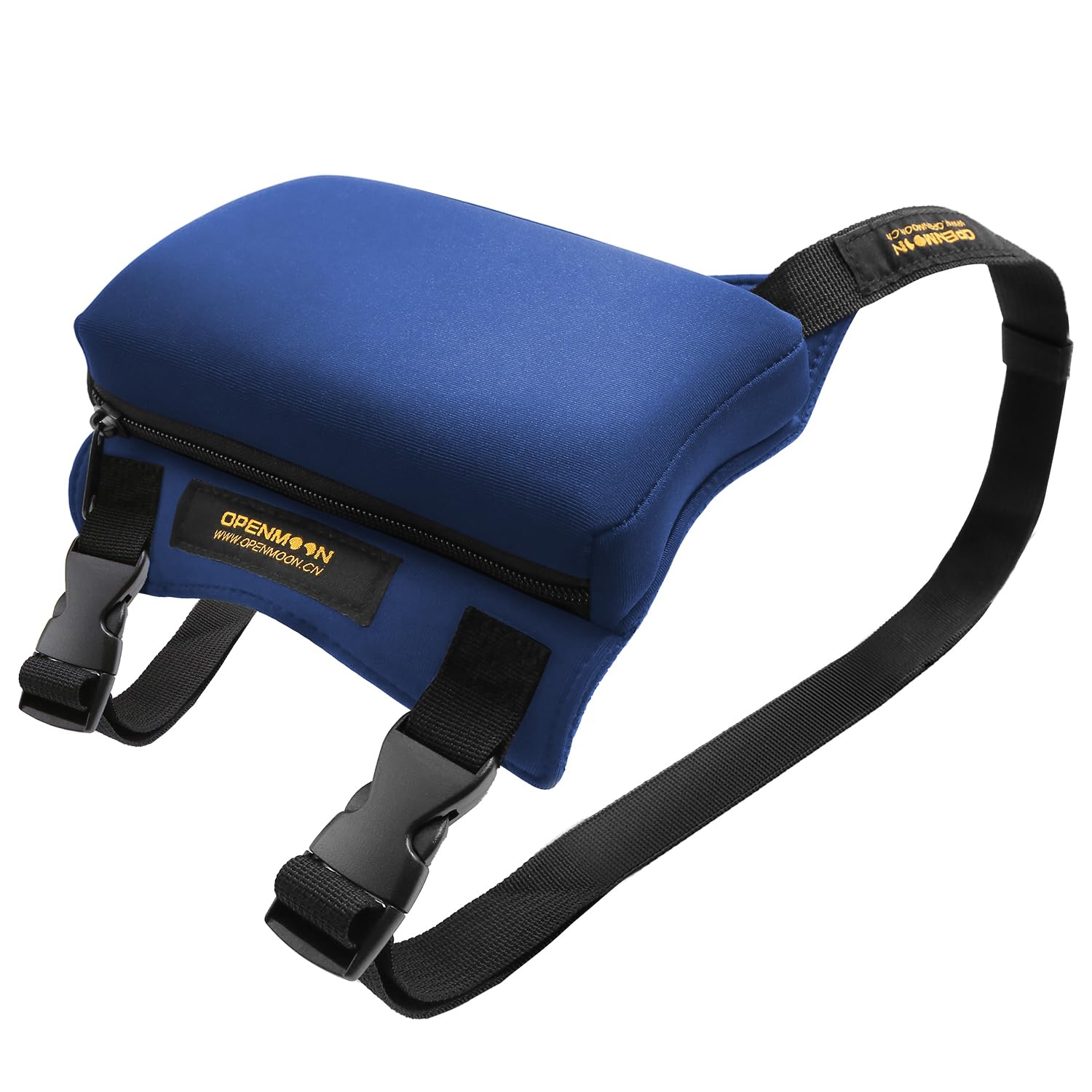 Cojín de hombro universal ultra grueso para cámara, soporte para aliviar el dolor, tejido flexible ajustable (azul), azul, Talla única