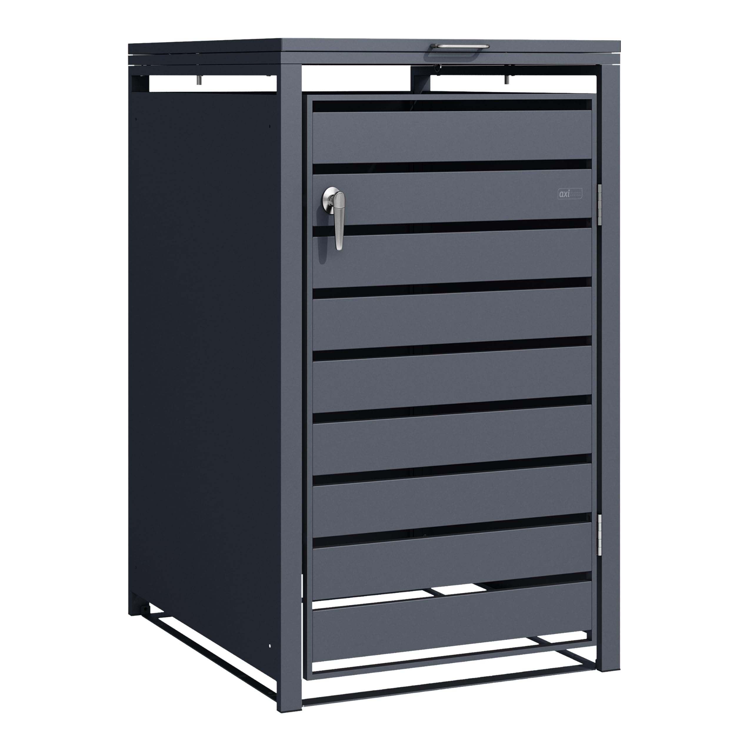 Cache poubelle Axi Lucas anthracite pour 1 conteneur 240L abri de jardin extérieur