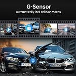 4K Rear View Mirror Camera, 10'' Mirror Dash Cam Front and Rear Camera, with 1080P Rear View Mirror Camera, Full Touch Screen Mirror, Voice Control, Parking Assistance,Night Vision,with 32GB Card