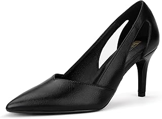 IN3 High Closed Toe Heels Women's Pumps Stiletto Pointed Toe Dress Shoes for Women Comfortable Cut Out Wedding Bride Bridesmaid Guest Prom Work Office Dressy Trendy Fashion Classic Pumps Shoes