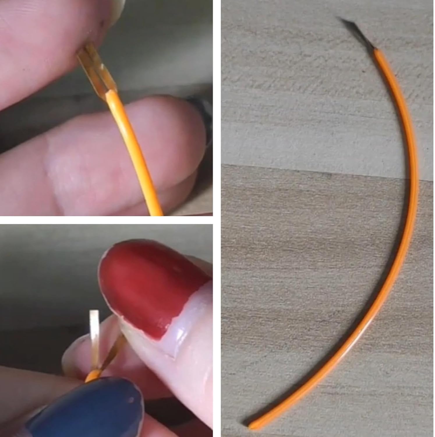 10PCS Flexible Filament Light DC3V 25/128/300mm Filament LED Filament Edison Bulb LED Bead Diodes Led Lamp Parts 300mm Red