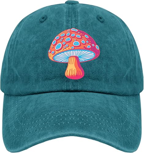 devor Gorras de béisbol de hongos, divertido sombrero de papá para hombres