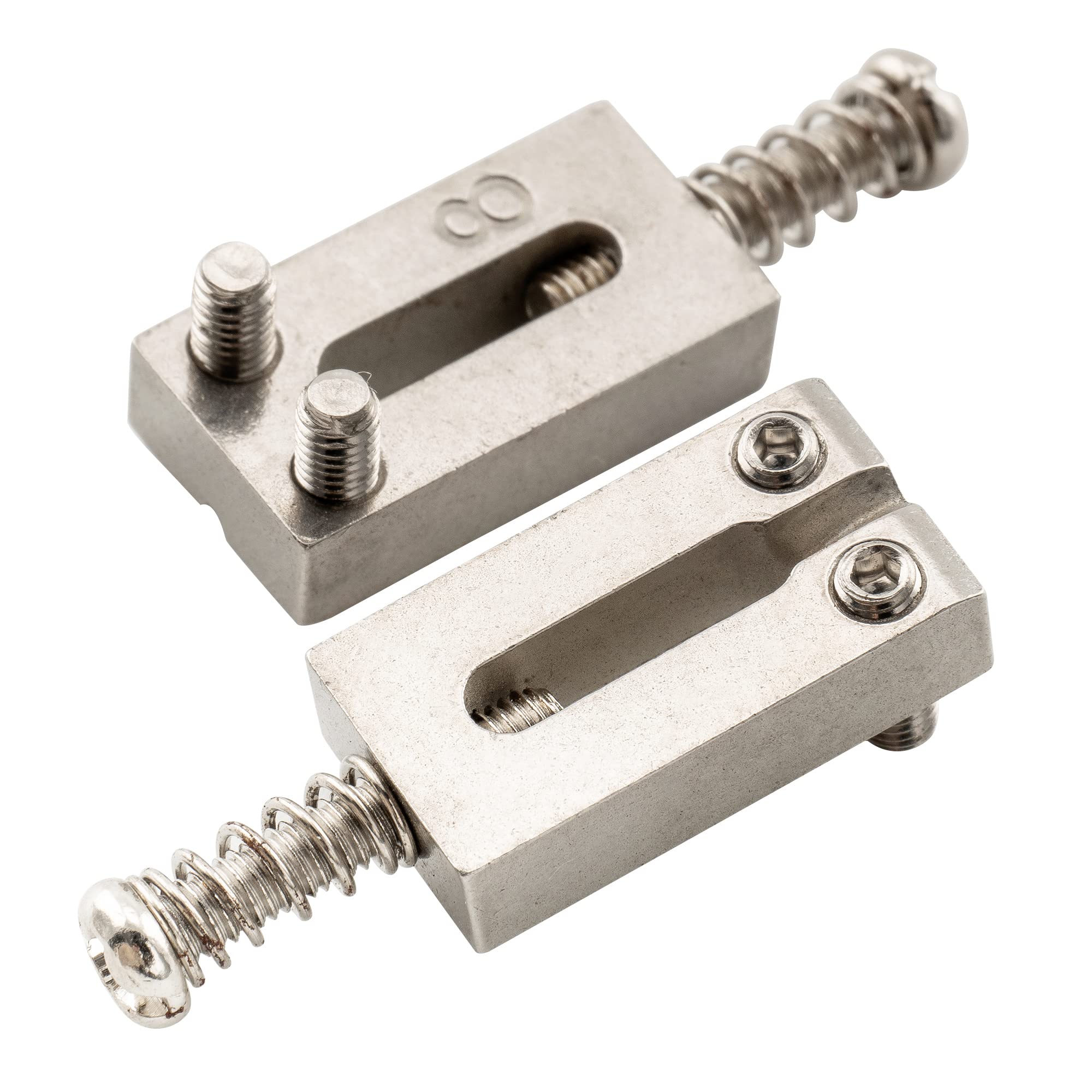 Dopro - Set Di 6 Selle Per Chitarra In Acciaio INOX, 10,5 Mm, Con Viti Nere, Per Chitarra Strat Tele A 6 Corde - Foto 11