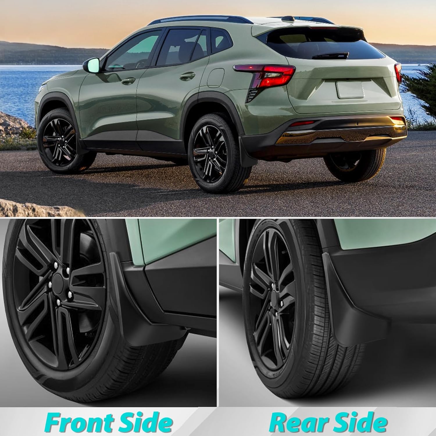 Mud Flaps Compatible with Chevrolet Trax 2026 2025 2024, Mud Guards 4pcs Fender Guards Compatible with Chevy Trax Accessories 2026 2025 2024 No Drill Splash Guards