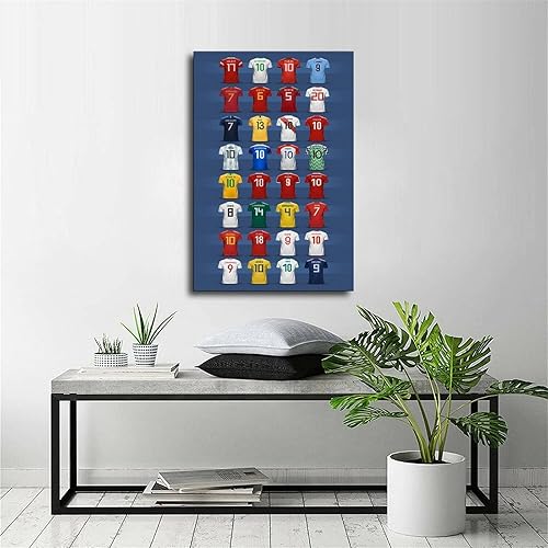 Miniatura 6 de ZVW Qatar - Póster de la Copa del Mundo 2022, pintura decorativa, lienzo, arte de pared, póster de sala de estar, dormitorio, pintura de 24 x 36