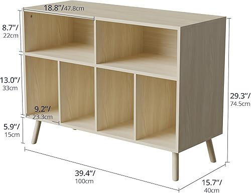 Miniatura 2 de Cozy Castle Soporte para tocadiscos, soporte para tocadiscos con almacenamiento de discos de vinilo con capacidad para hasta 350 álbumes, mesa para