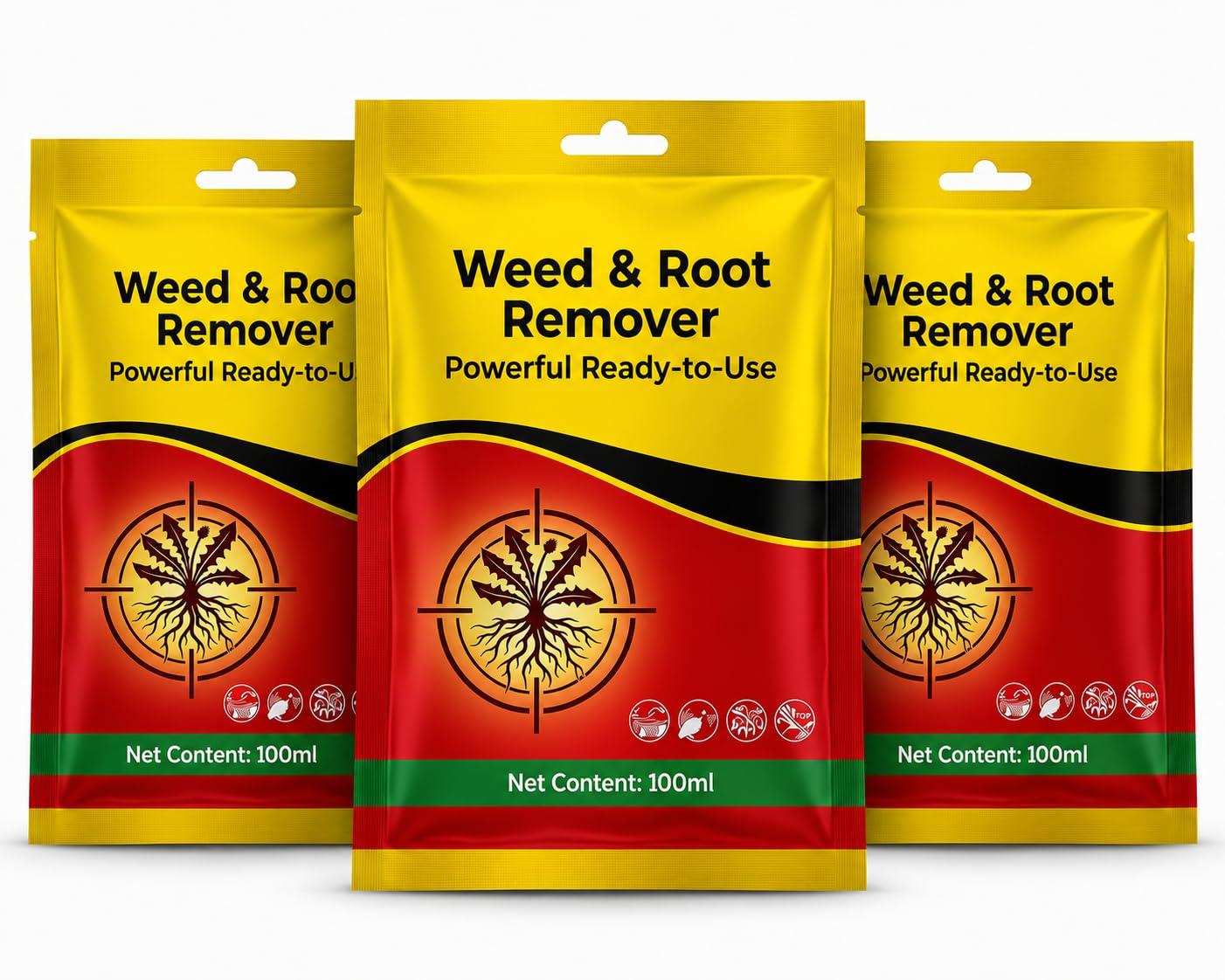 Weed and Root Remover 100G Ready to Use | Fast Acting Deep Penetrating Formula | Removes Weeds from Root for Garden, Lawn, Driveways, Pathways & Outdoor Areas (Pack of 3)-image-30