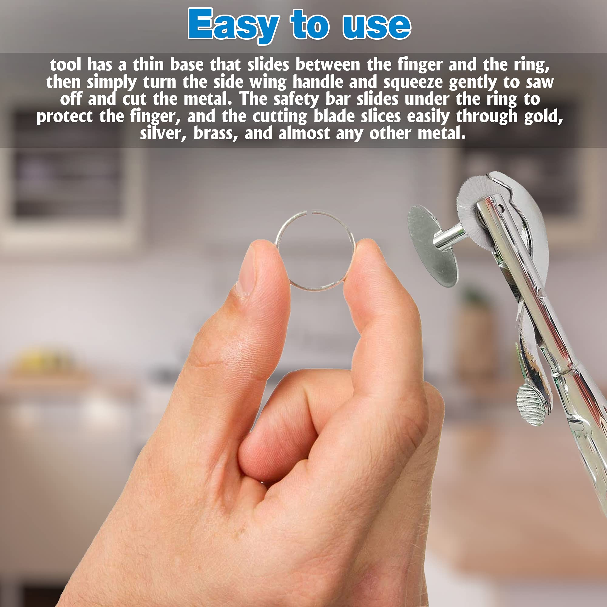 Emergency Ring Cutter Tool With Finger Guard - Stainless Steel Wheel Blade For EMTs, Paramedics, Firefighters & Rescue Teams