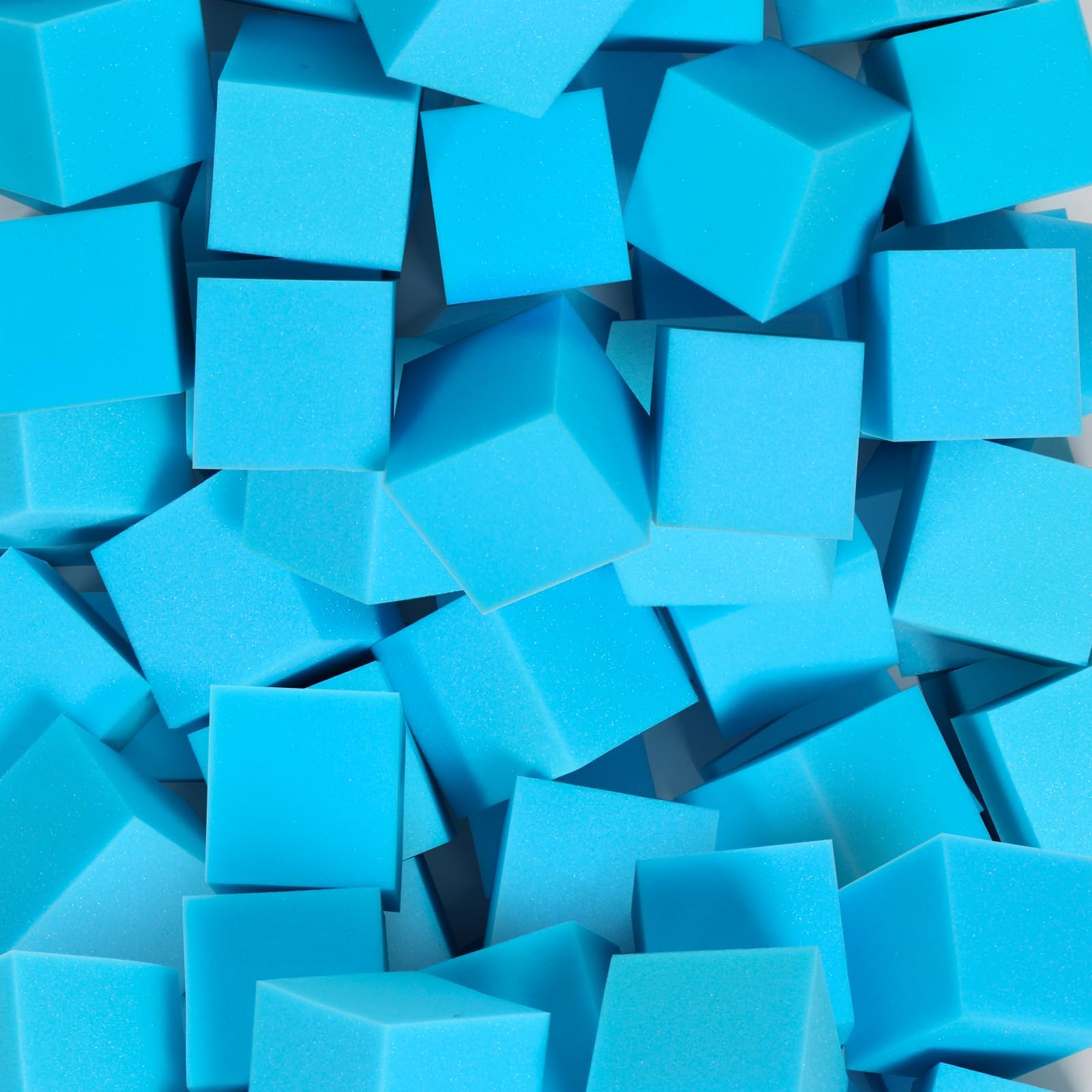 Foam Pit Cubes - 24 PCS 5 Inches Gymnastics Foam Blocks Trampoline Blocks, Multi-Sport Protective Padding for Freerunning, Trampoline, Parkour, Skate Parks & BMX - Blue