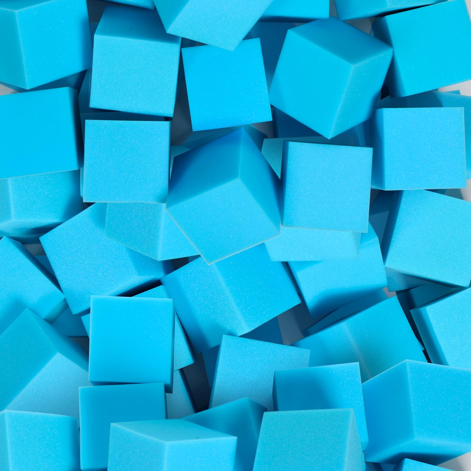 Foam Pit Cubes - 24 PCS 5 Inches Gymnastics Foam Blocks Trampoline Blocks, Multi-Sport Protective Padding for Freerunning, Trampoline, Parkour, Skate Parks & BMX - Blue