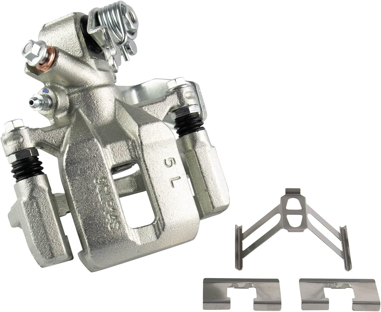 TRQ Rear Left Brake Caliper w/Bracket Drivers Side Compatible with 2013-2022 Acura ILX 2006-2015 Honda Civic