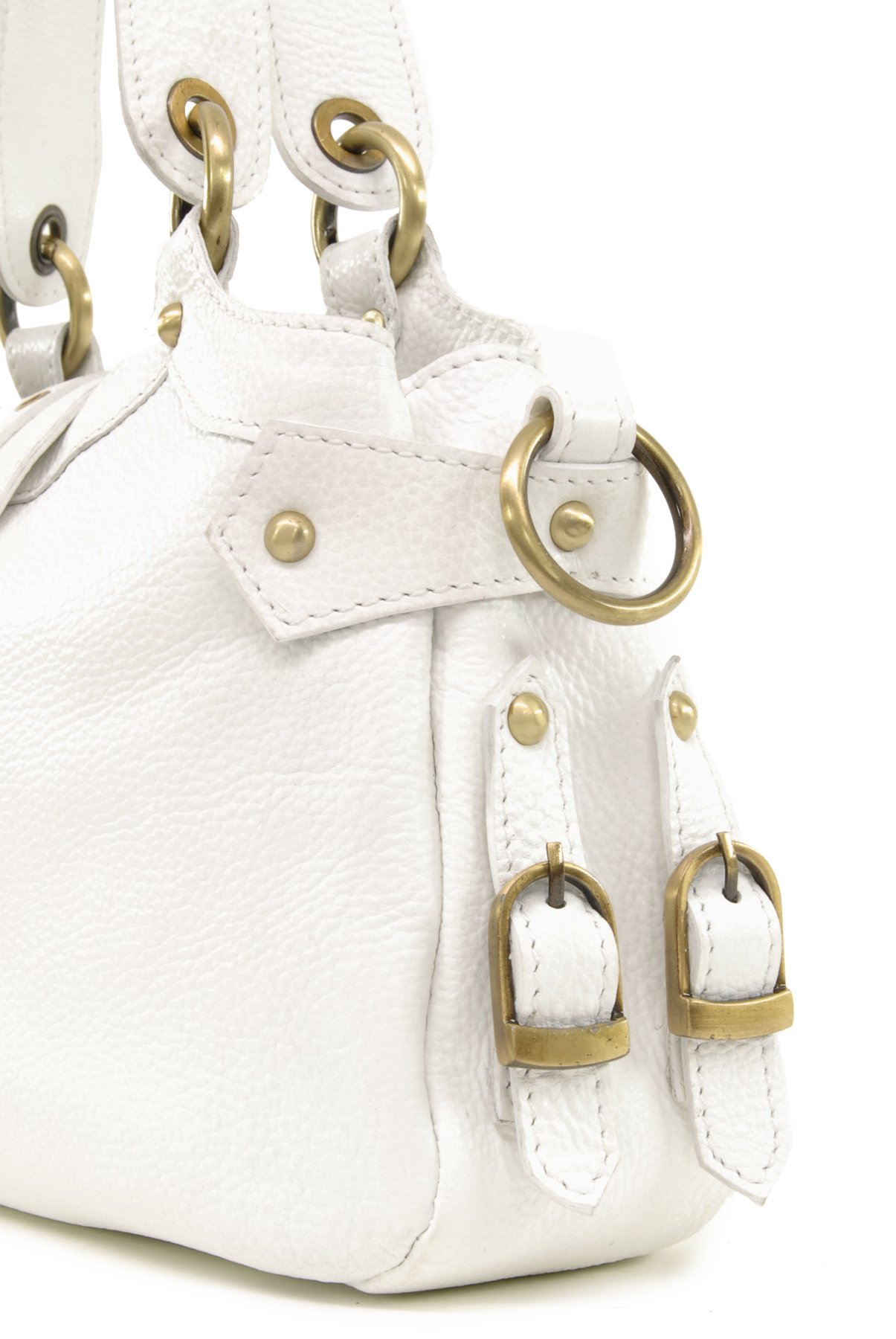 Catwalk Collection Handbags – Bolso de Hombro de Piel con Correa Bandolera Desmontable – Bolso Cruzado de Mano Mediano para Mujer – Nicole