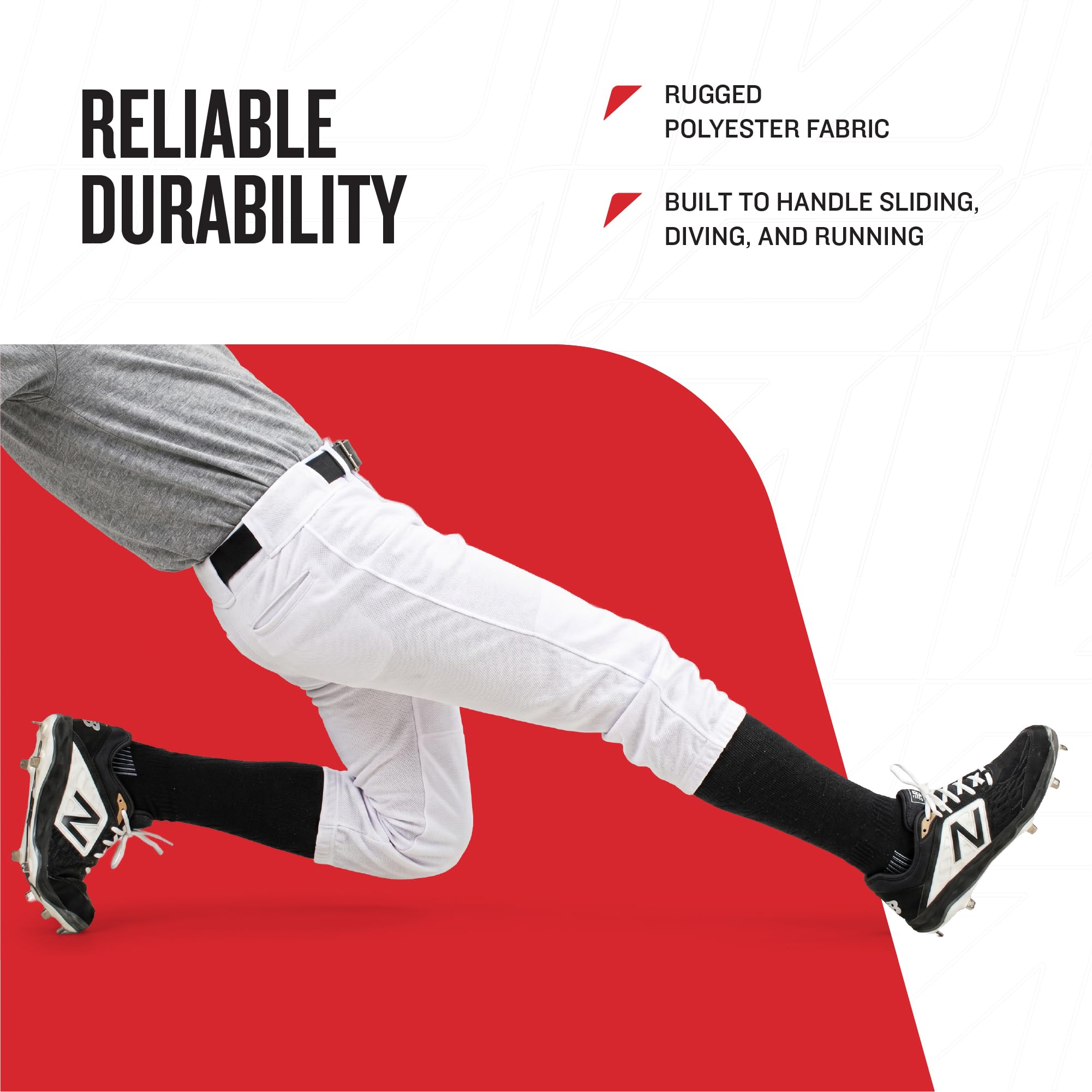 Franklin Sports Klasyczne dopasowanie Deluxe młodzieżowe spodnie baseballowe