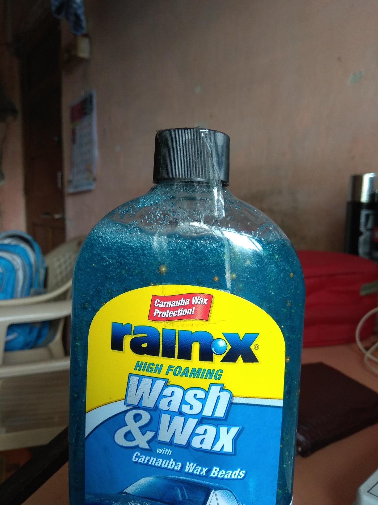 RainX Wash and Wax with Carnauba Wax Beads (591 ml) Amazon.in Car